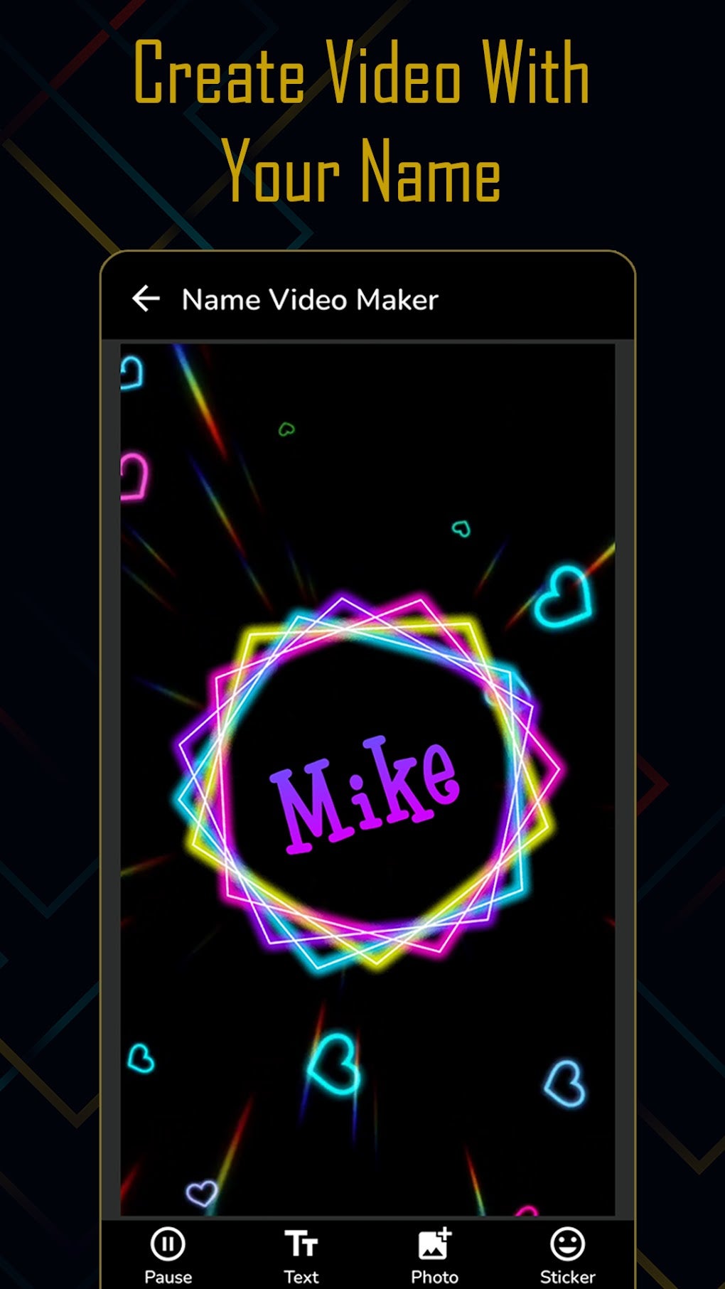 Name Video Maker для Android — Скачать