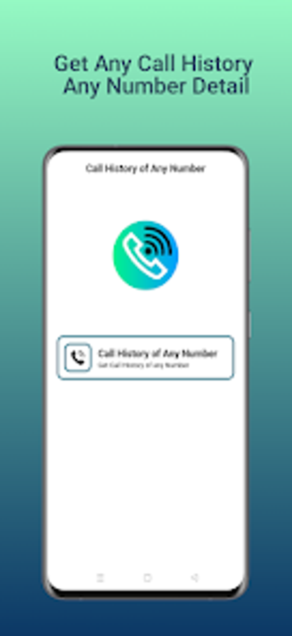 Call History Any Number Detail для Android — Скачать