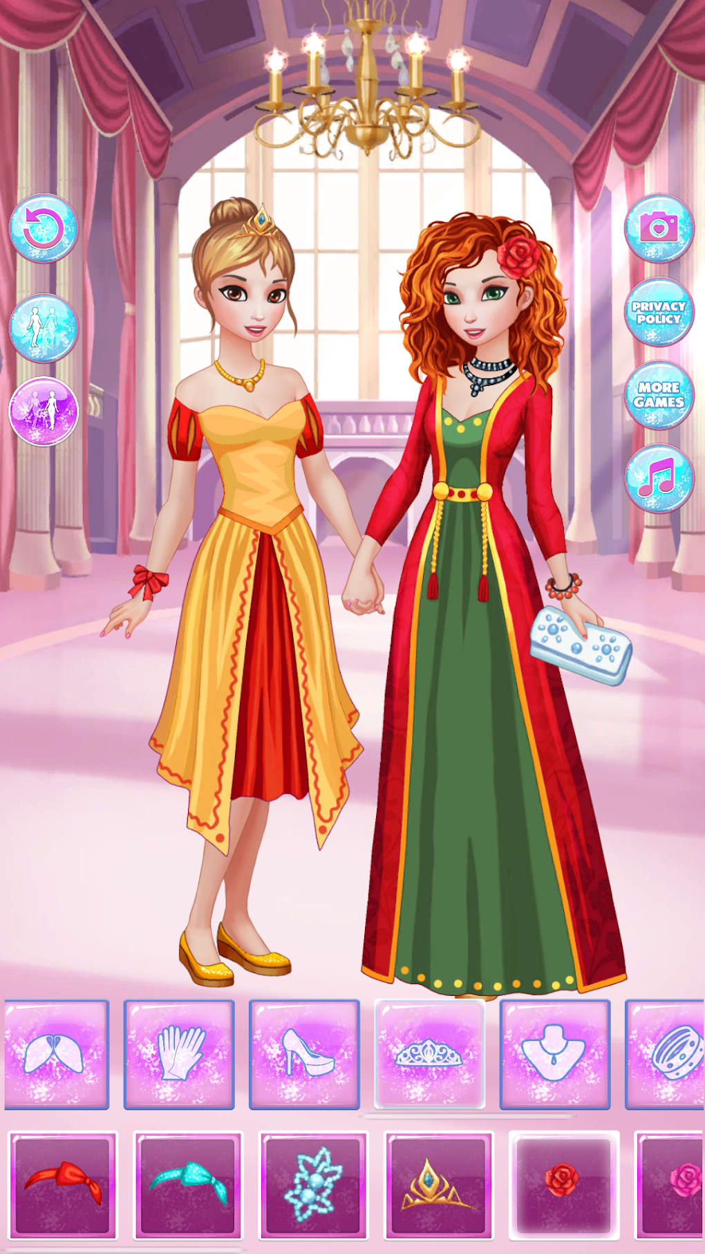 icy dress up girls games screenshot
