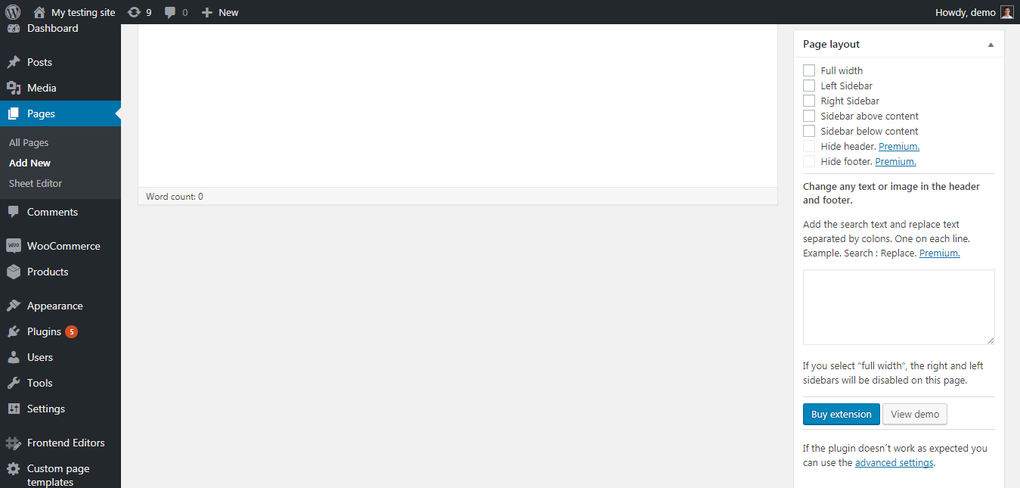 WP Page Templates for WordPress Download