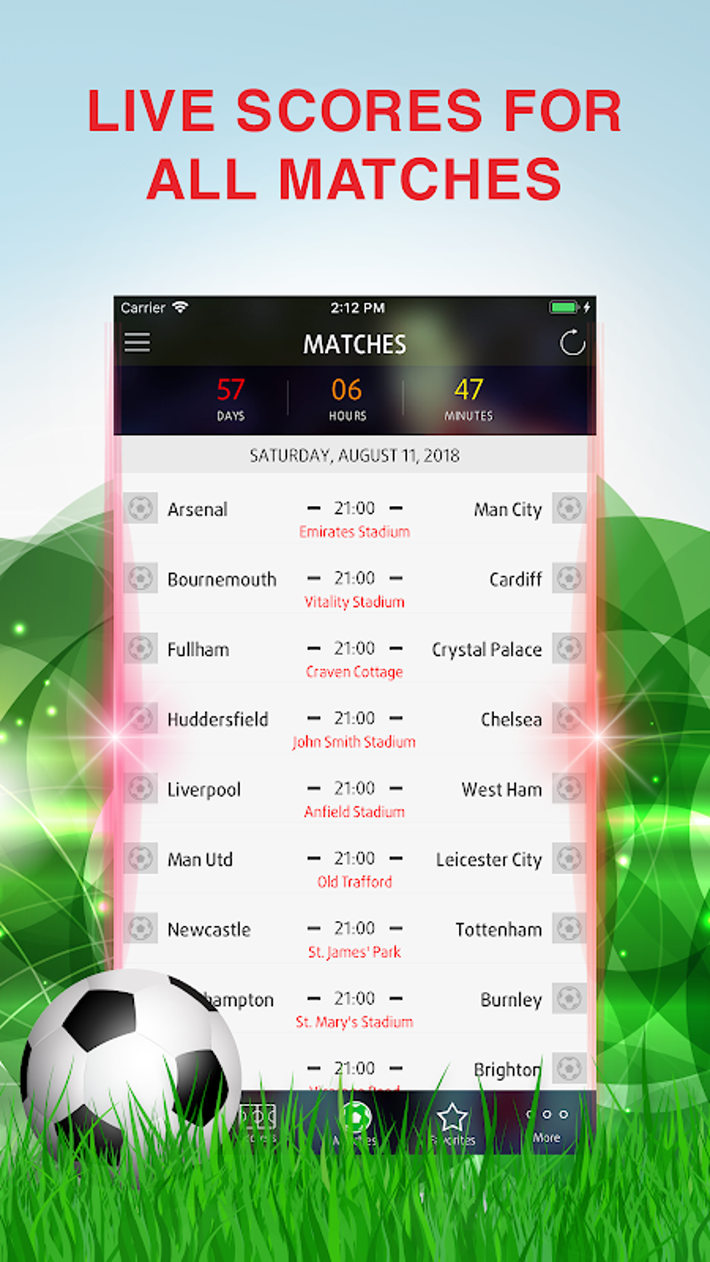 Live Scores For Premier League 2021-2022 APK For Android - Download