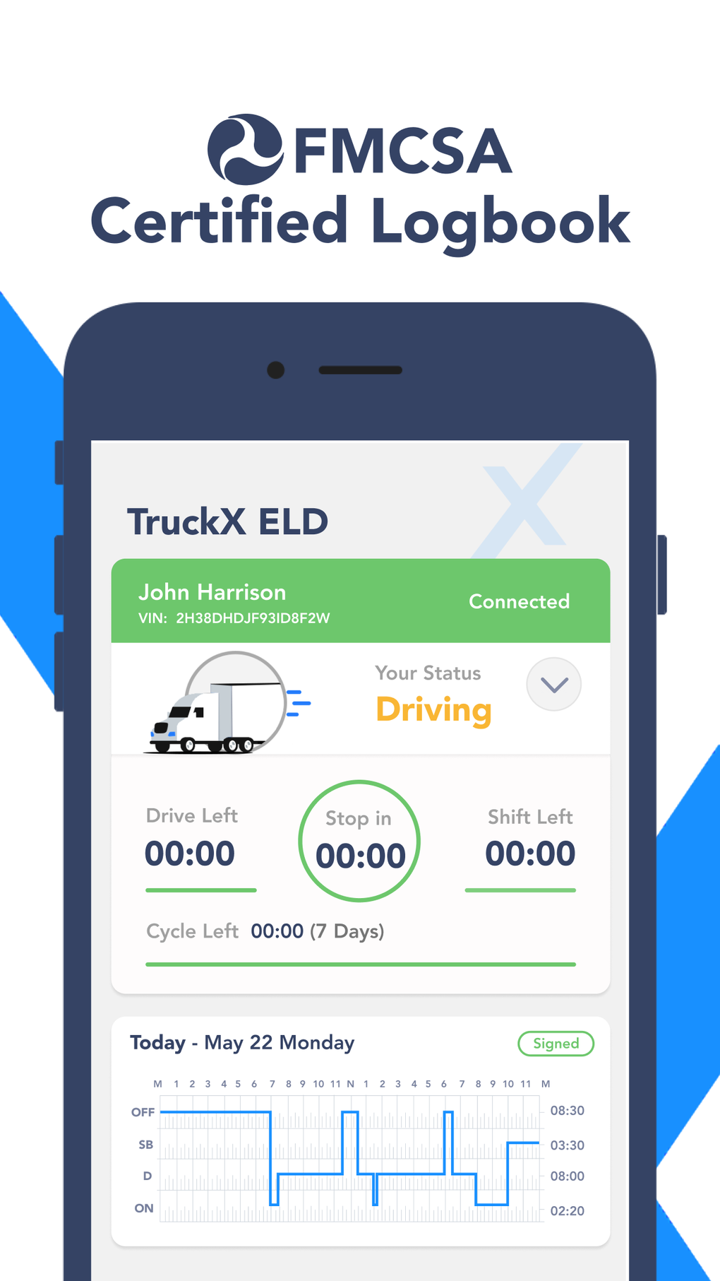 TruckX - Electronic Logbook для iPhone — Скачать