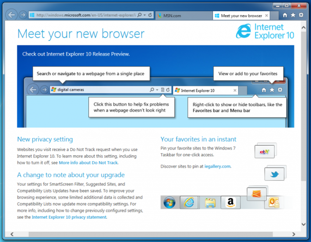 Internet Explorer 10 For Windows 7 - ดาวน์โหลด