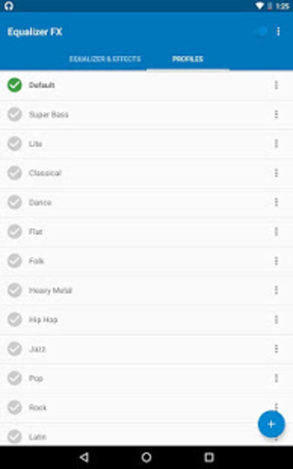 Equalizer FX. Pro APK لنظام Android تنزيل