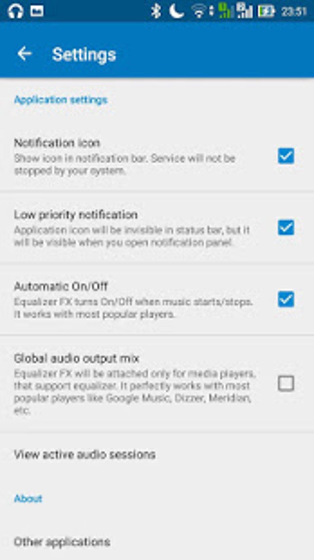 Equalizer FX. Pro APK لنظام Android تنزيل