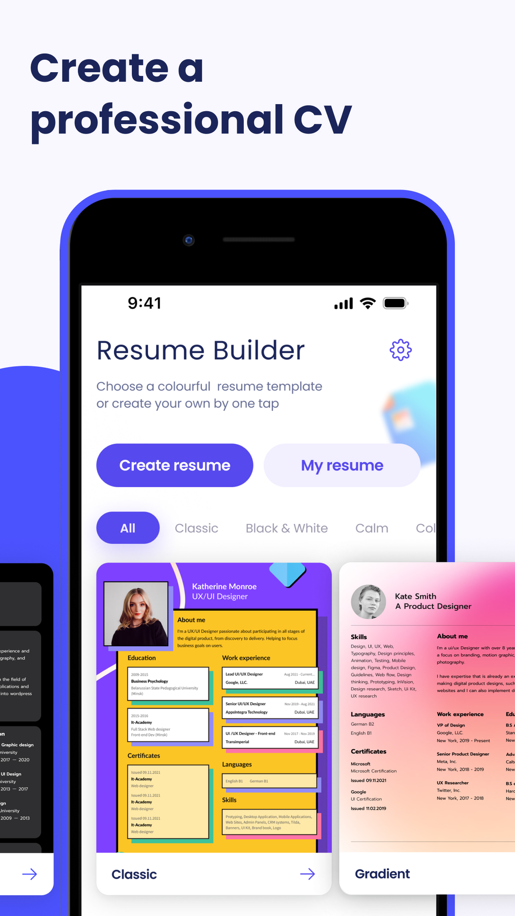 PDF CV Maker: Resume Builder para iPhone - Descargar