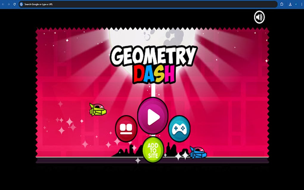 Geometry Dash Scratch Game para Google Chrome - Extensión Descargar