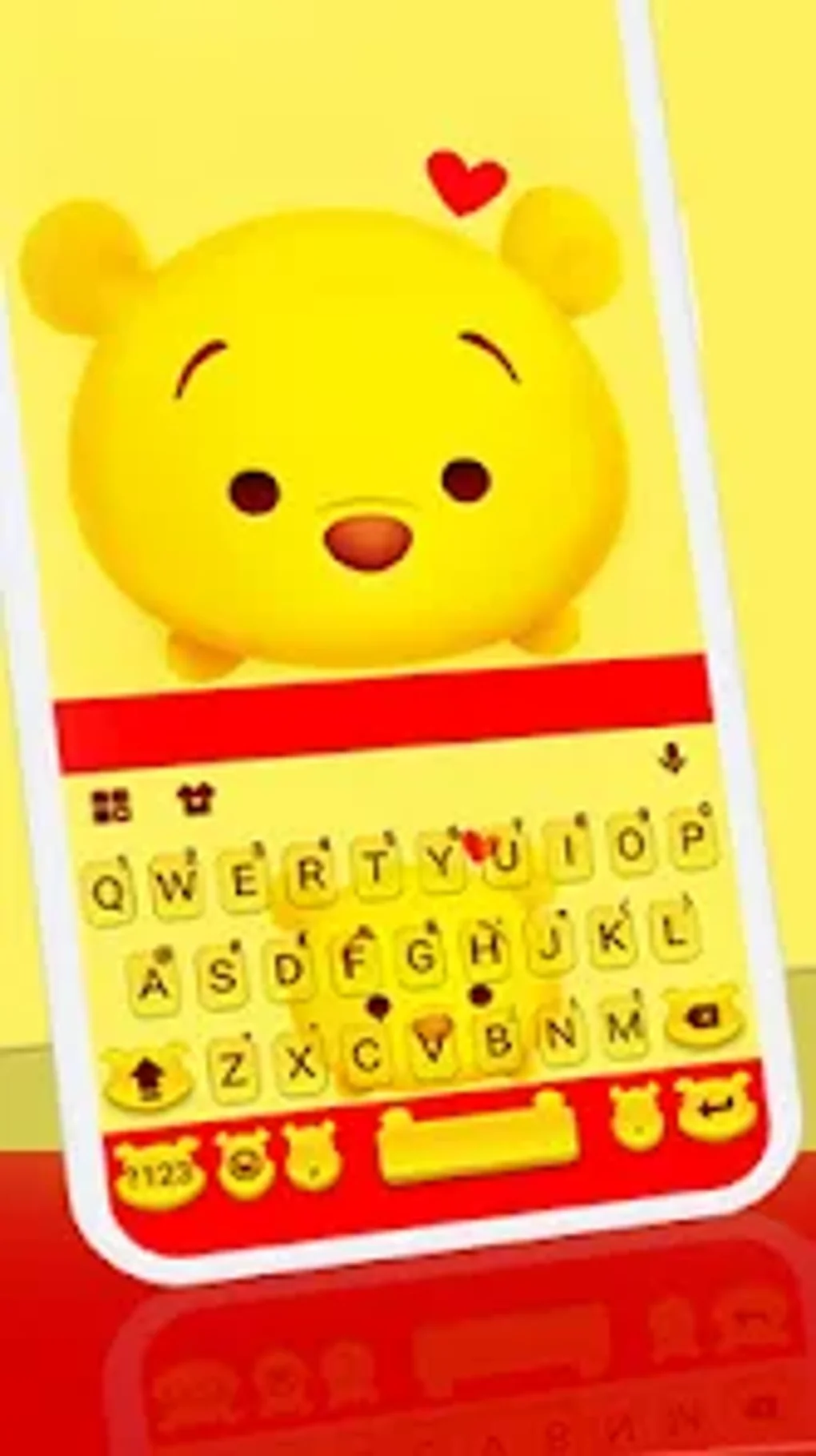 Yellow Bear Keyboard Theme для Android — Скачать