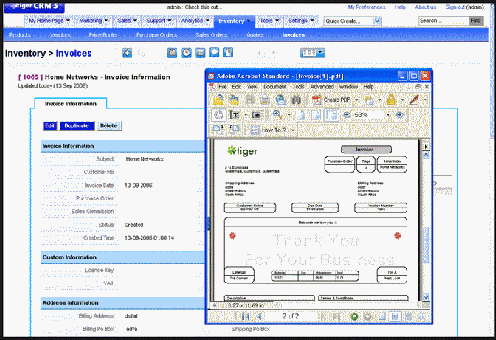 Vtiger crm outlook