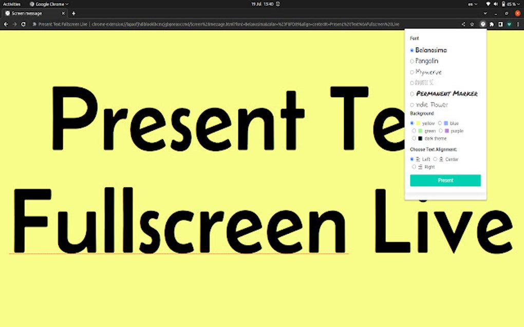 present-text-fullscreen-live-para-google-chrome-extens-o-download