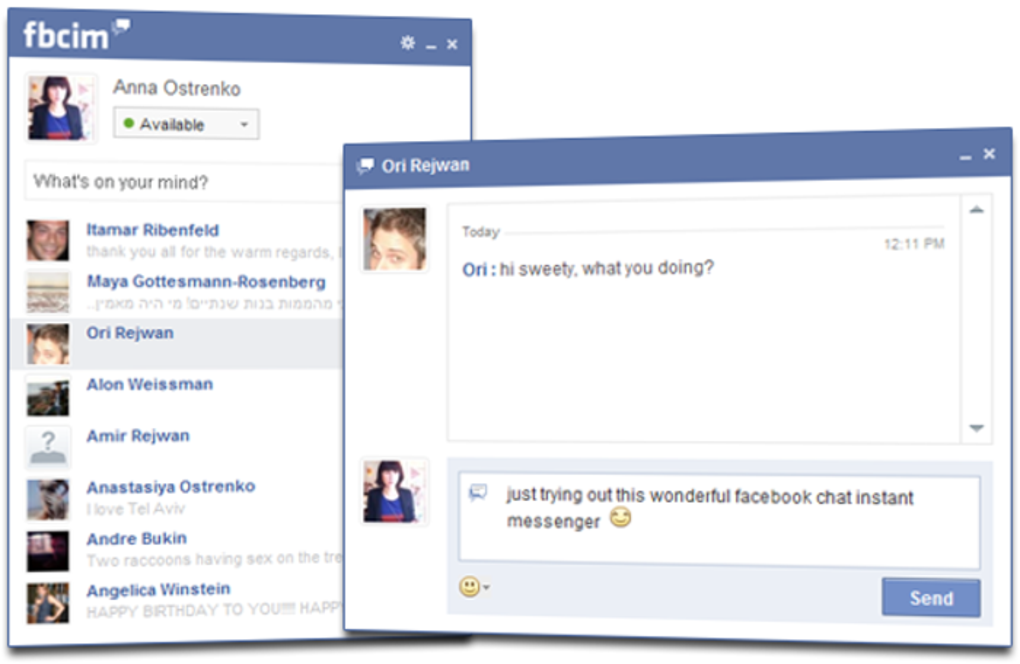 web messenger for facebook chat