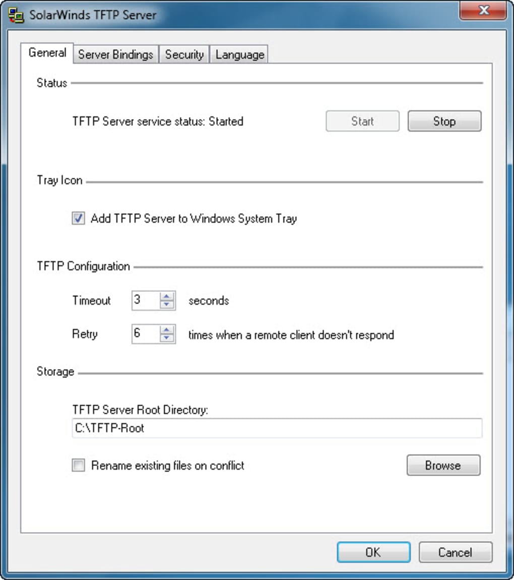 download solarwinds tftp server how to use