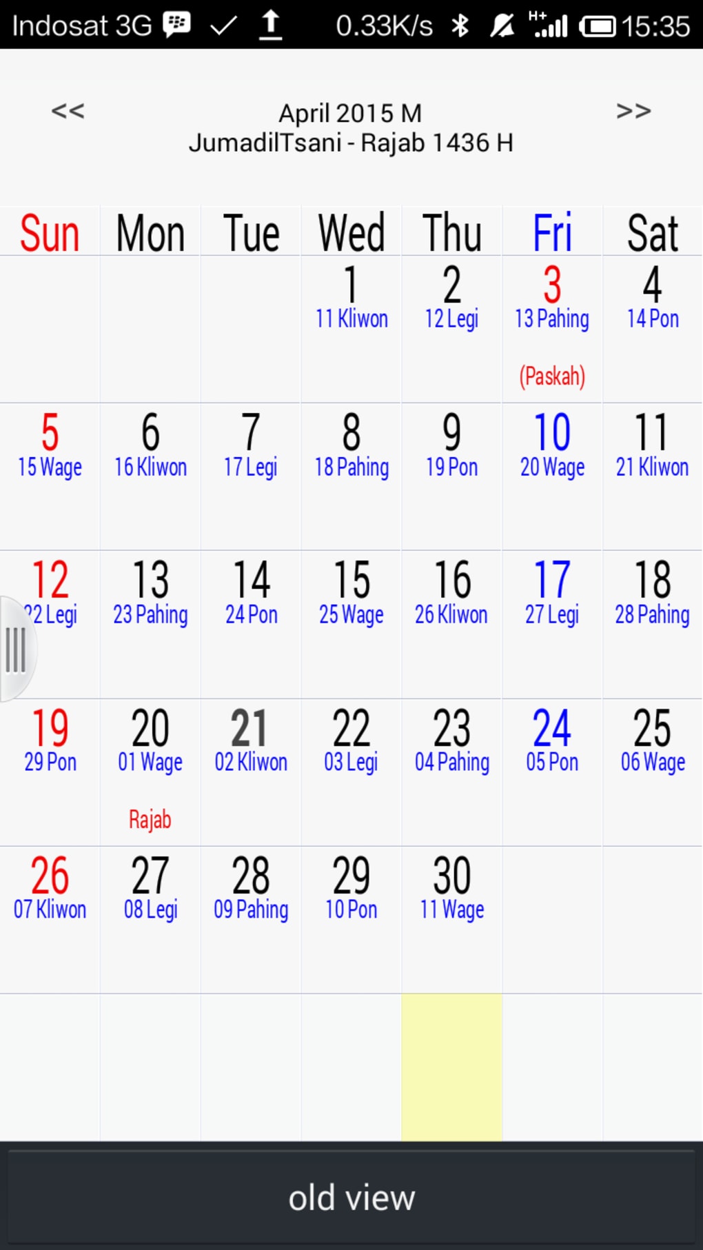 Kalender Hijriyah Jawa Apk لنظام Android تنزيل