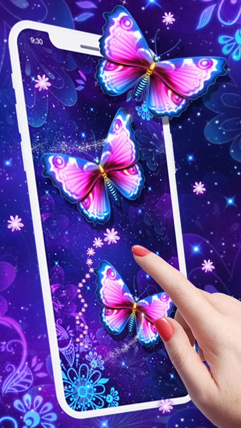 Purple Butterfly Live Wallpapers Vibrant Purple Butterfly Bliss Free