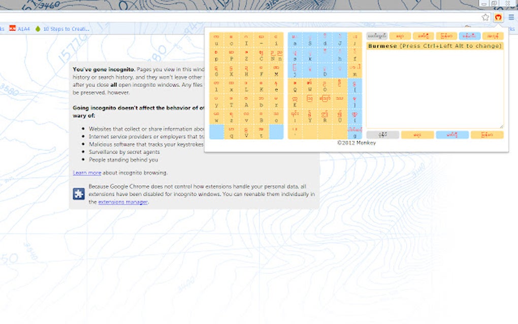 Monkey Burmese Input Engine for Google Chrome Extension Download