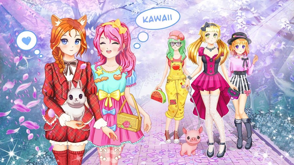 Anime Kawaii Dress Up cho Android - Tải về
