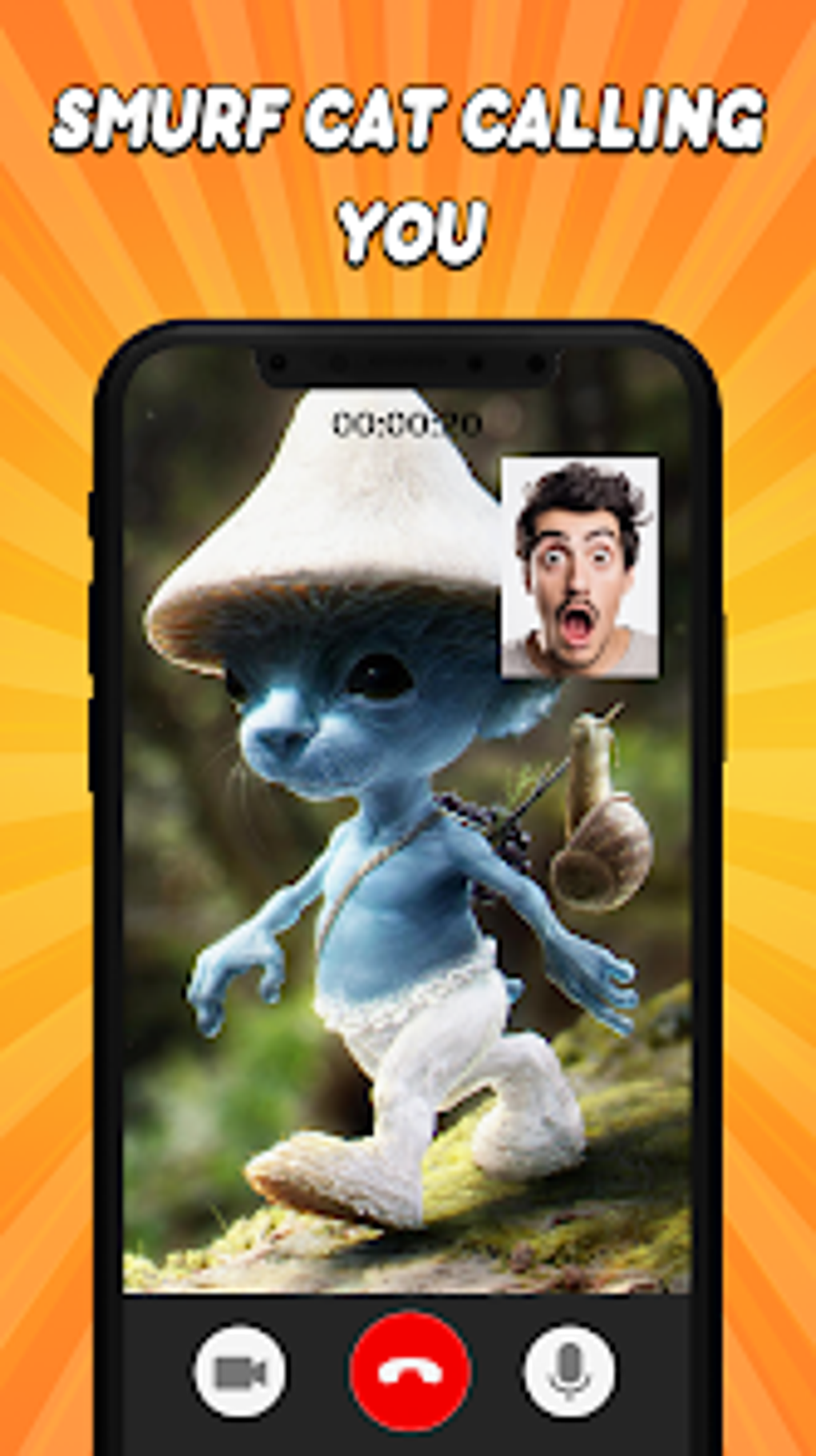 Smurf Cat Video Call Chat для Android — Скачать