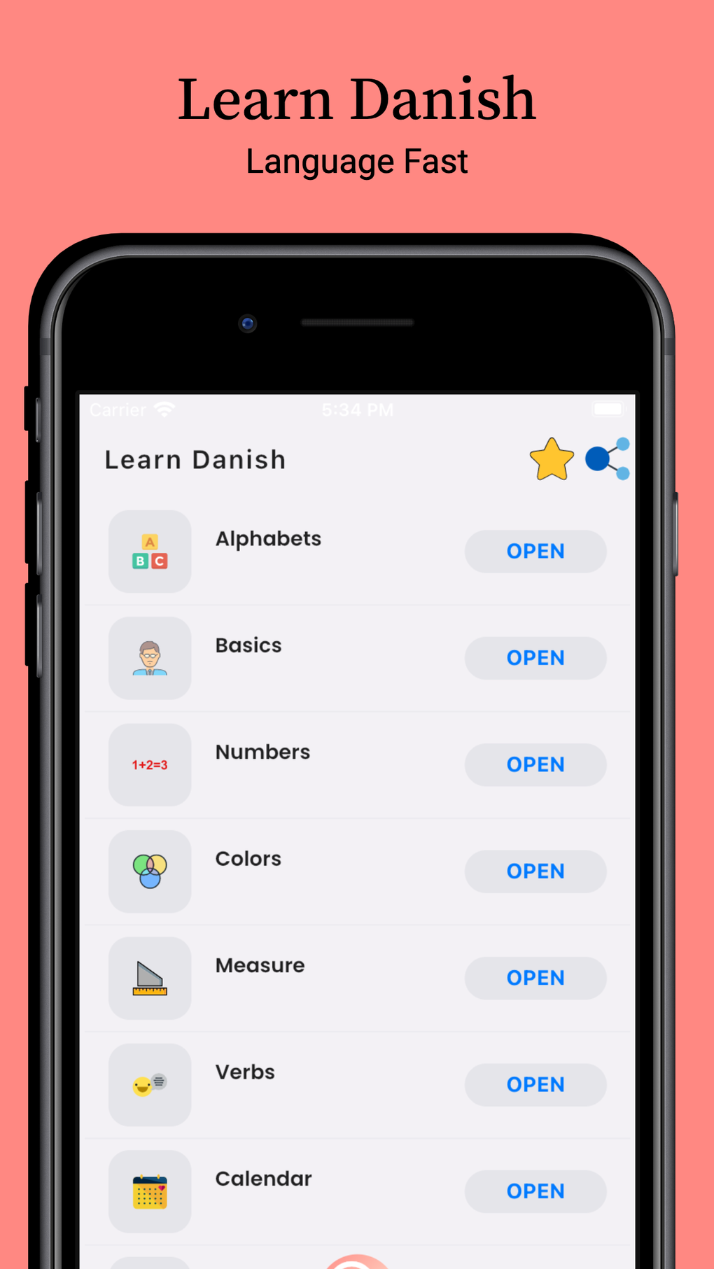 IPhone 용 Learn Danish: For Beginners - 다운로드