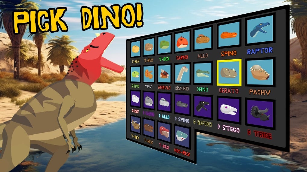 T-Rex Fights Dinosaurs - Dominator Edition for Android - Download