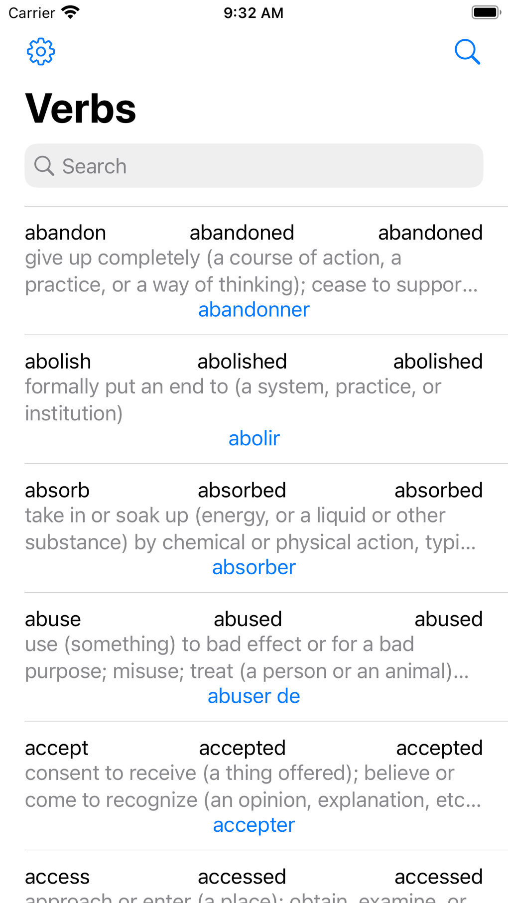 English Verbs Para IPhone Descargar