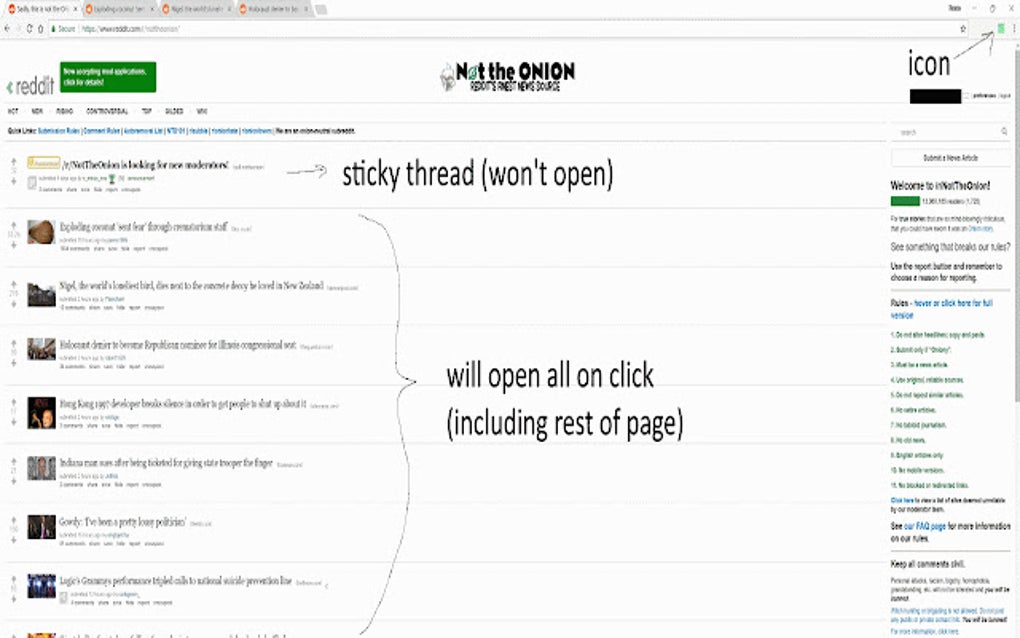 Reddit Comment Opener for Google Chrome - Extension Download