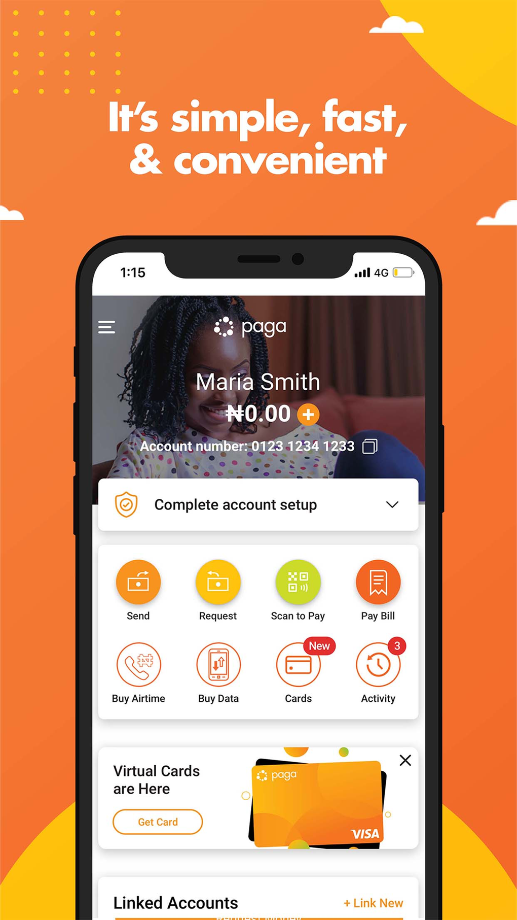 Paga - Send Pay and Bank для iPhone — Скачать