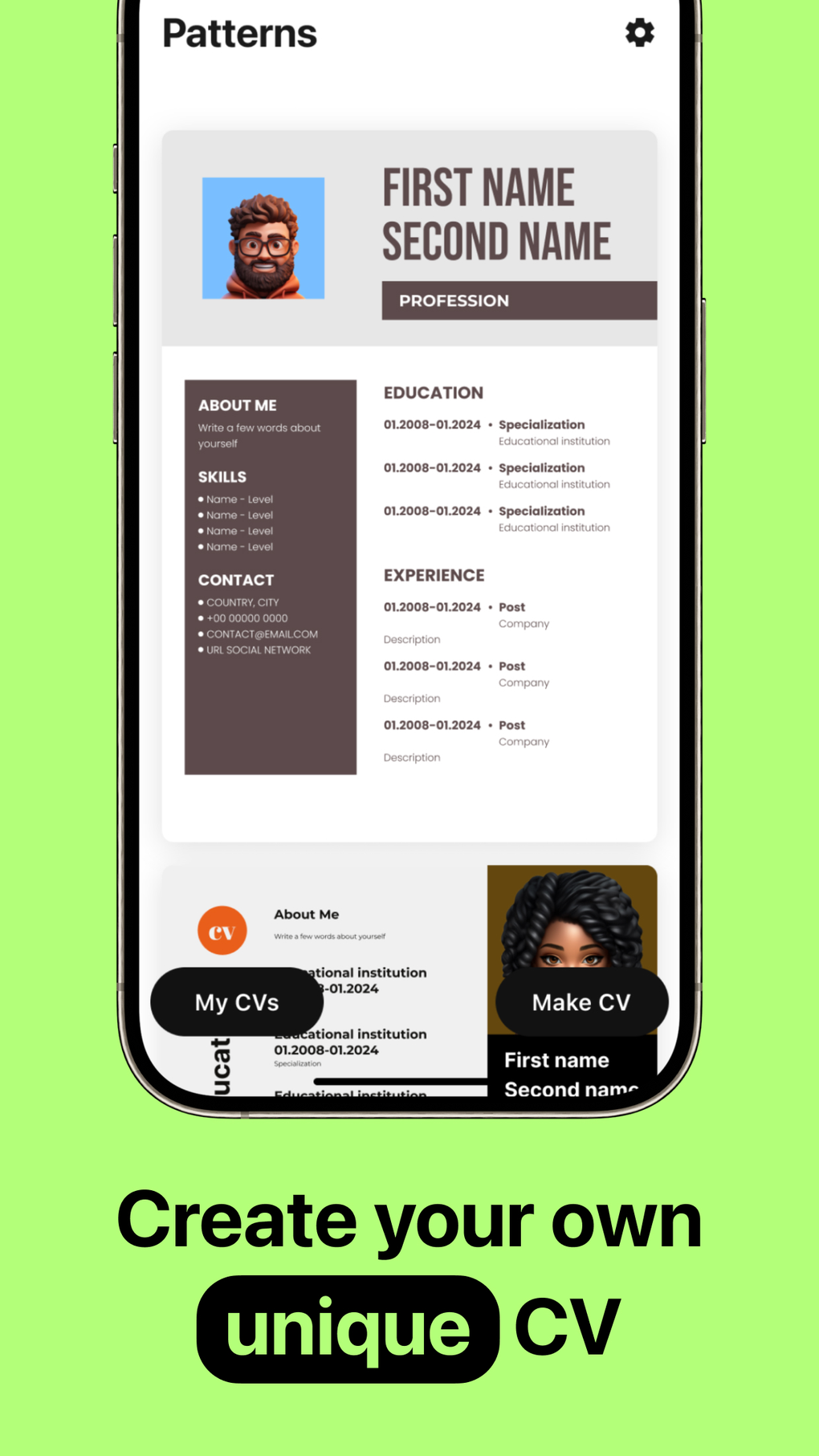 CV Maker Resume Builder app para iPhone - Download