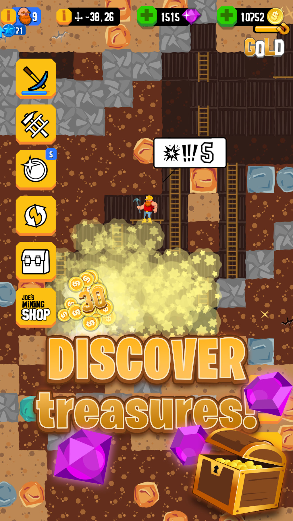 Gold Digger FRVR - Mine Puzzle – پازل معدنچی حفار طلا Game for Android -  Download
