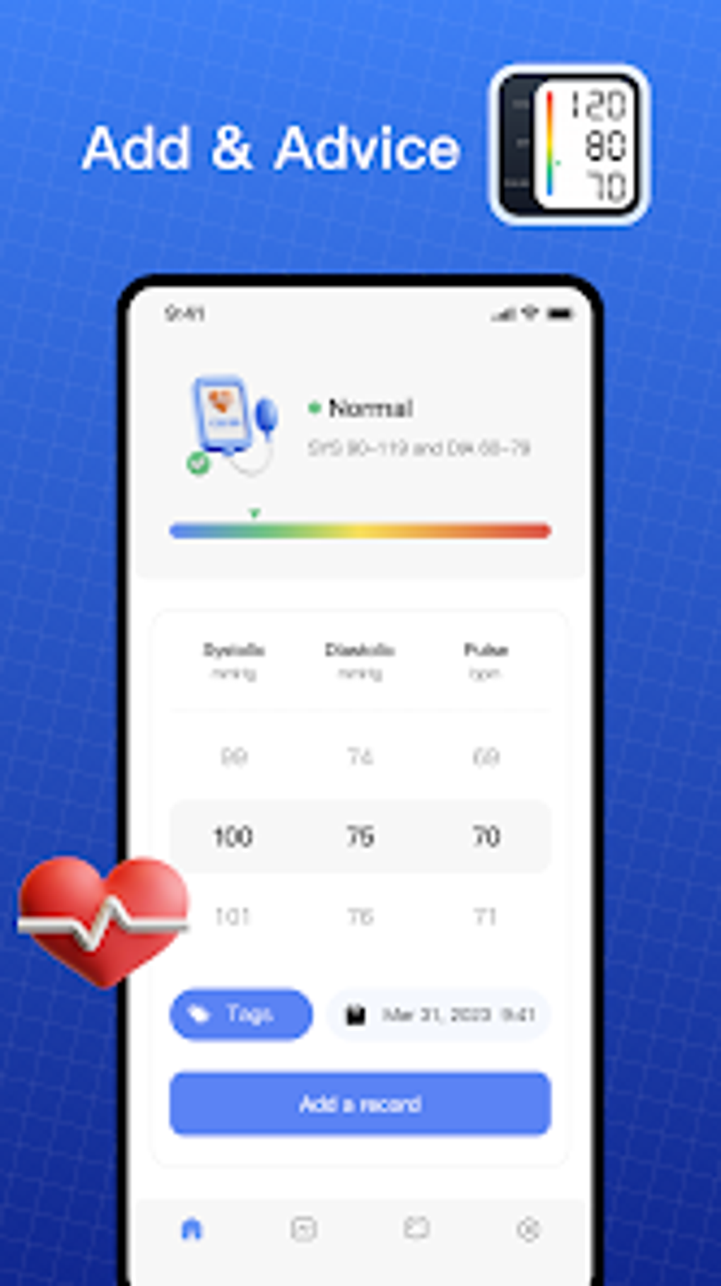 Blood Pressure Tracker для Android — Скачать