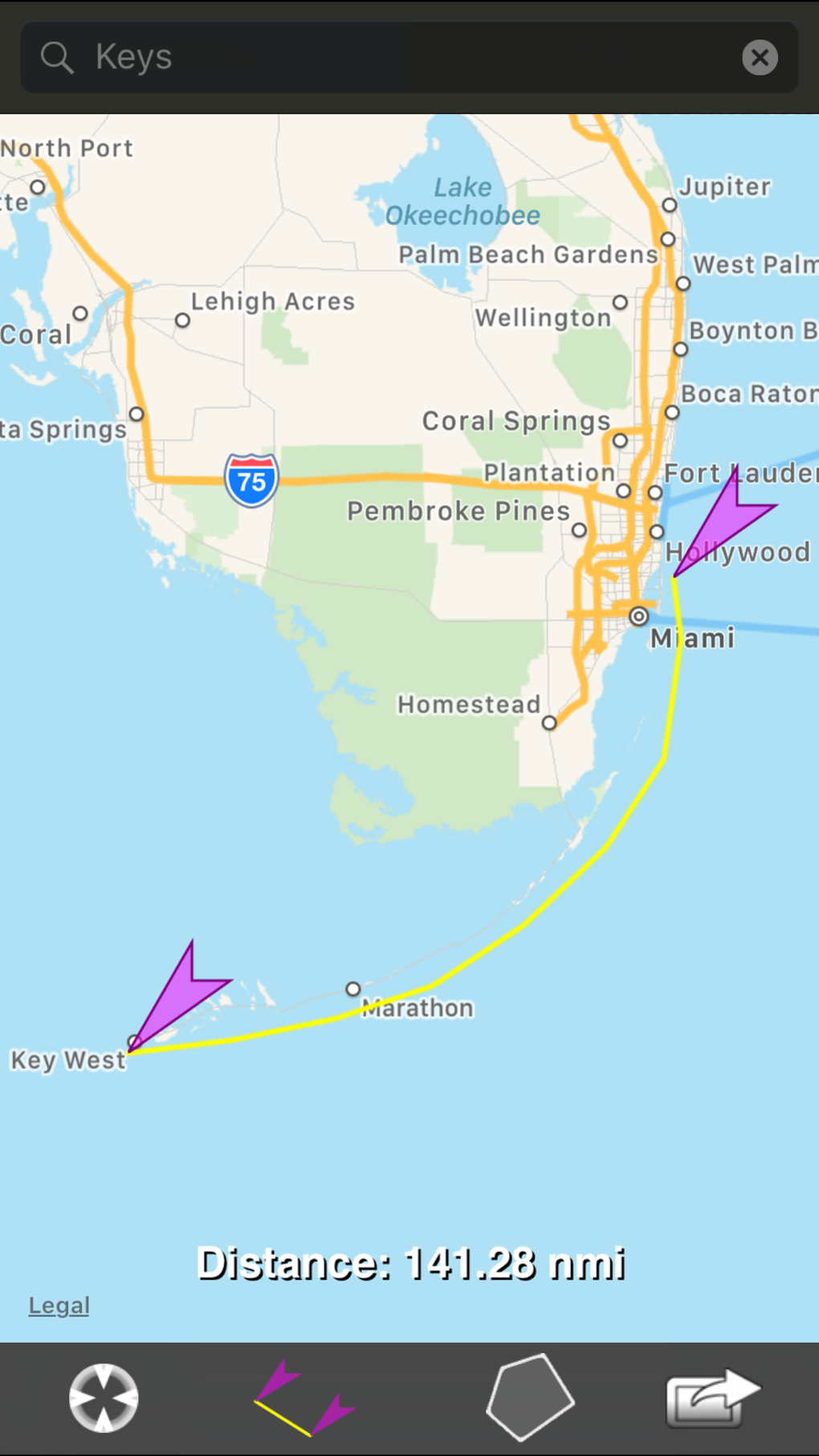 MEASURE DISTANCE ON MAP IPHONE visual data 5