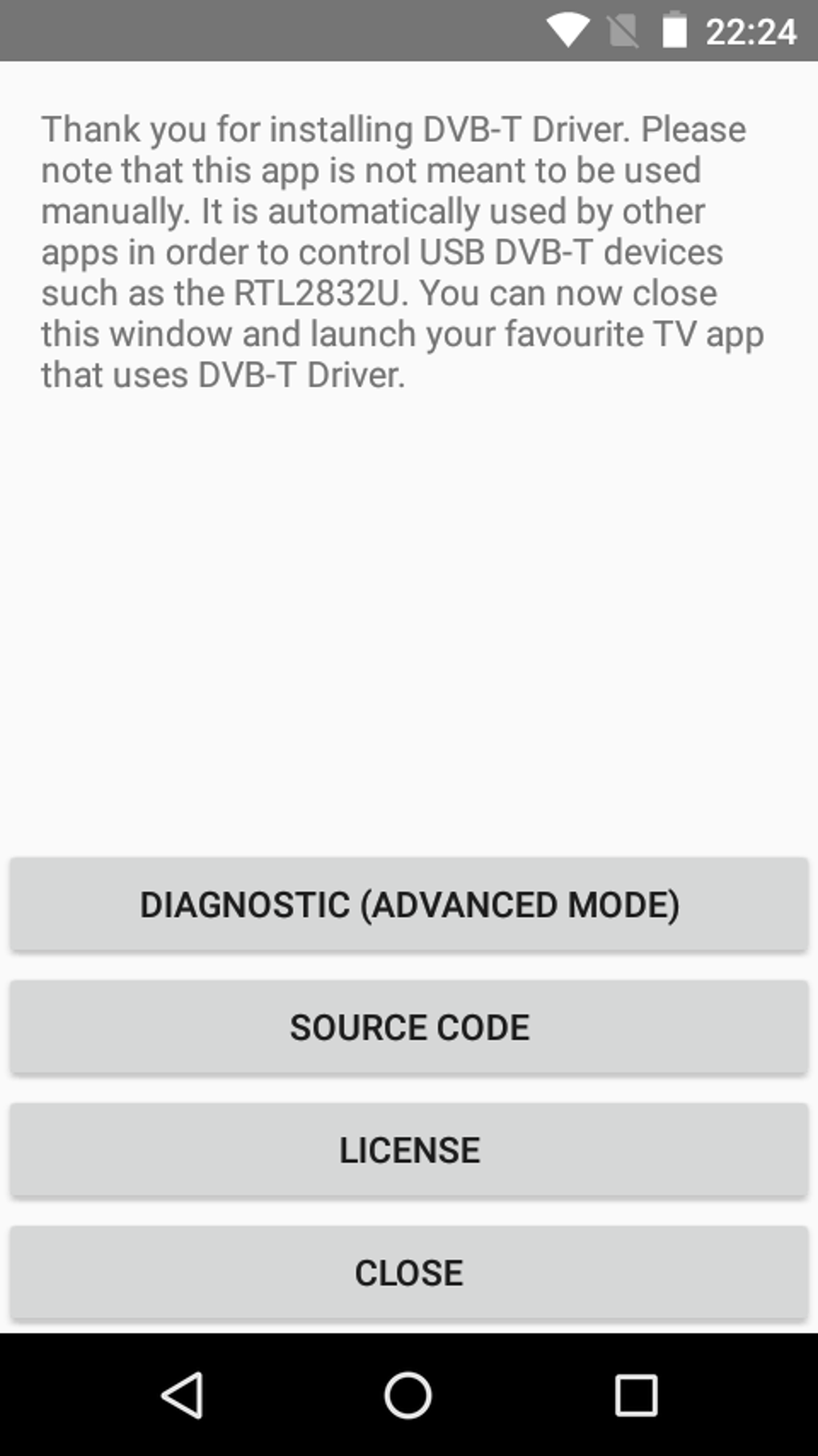 DVB-T Driver для Android — Скачать