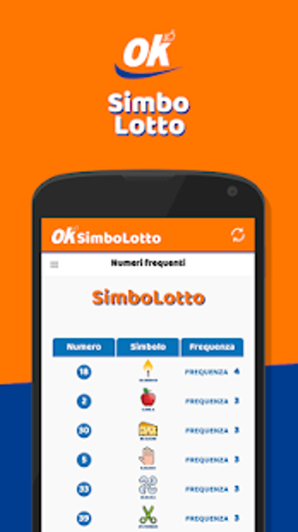 Archivio Simbolotto Il gioco gratuito del lotto per Android