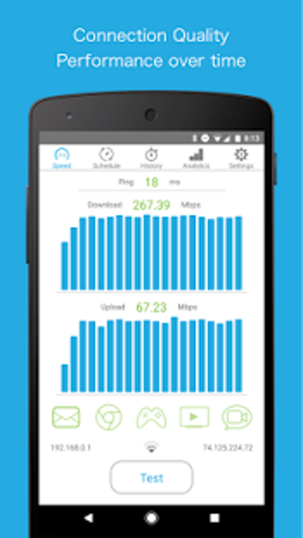 Internet Speed Test SPEEDCHECK APK для Android — Скачать