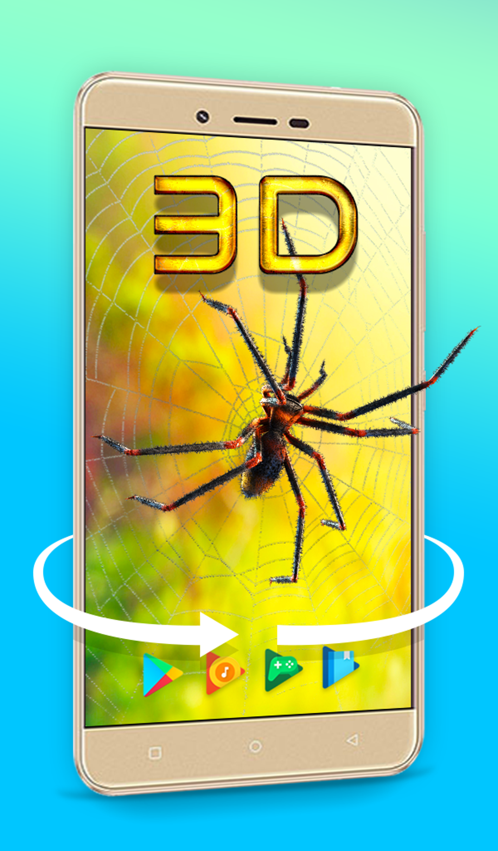 Android Spider Animated Keyboard Liv 