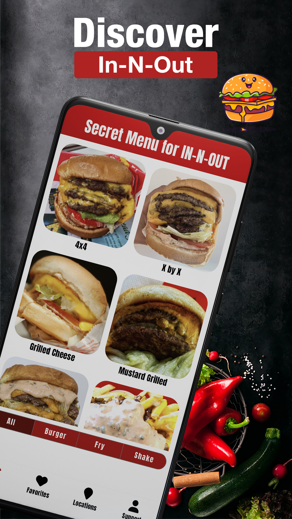 In-N-Out Secret Menu Burger для iPhone — Скачать