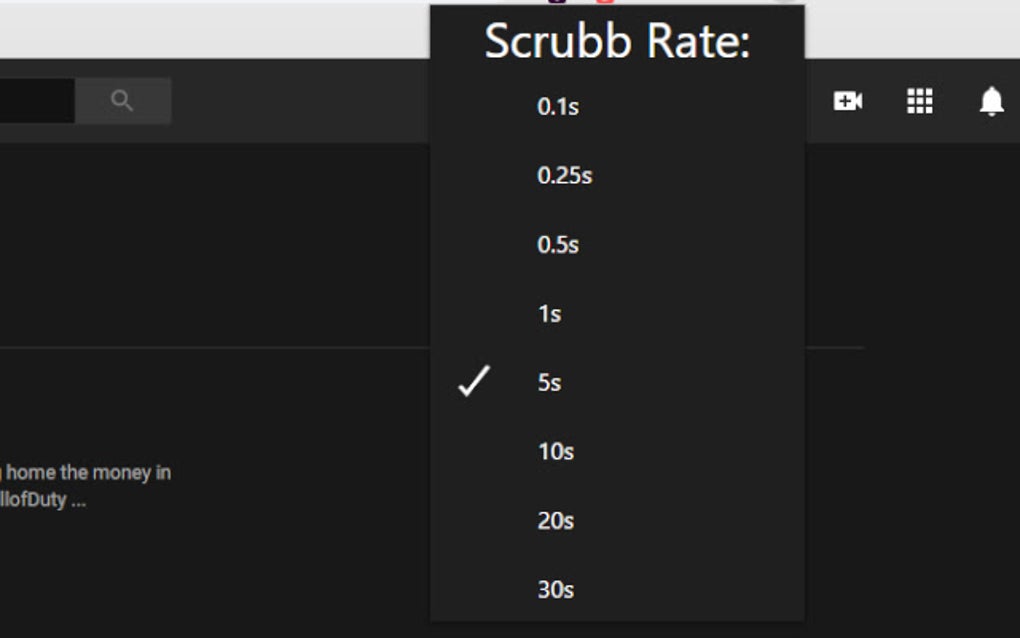 YouTube Scrubbing Rate Controller for Google Chrome Extension Download