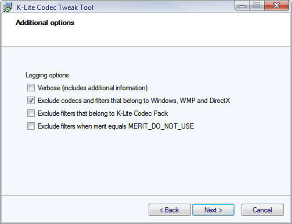 K-Lite Codec Tweak Tool free