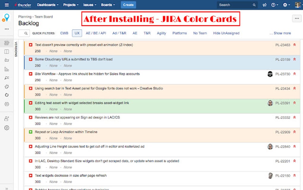Jira color cards cho google chrome ti n ch m r ng t i v 