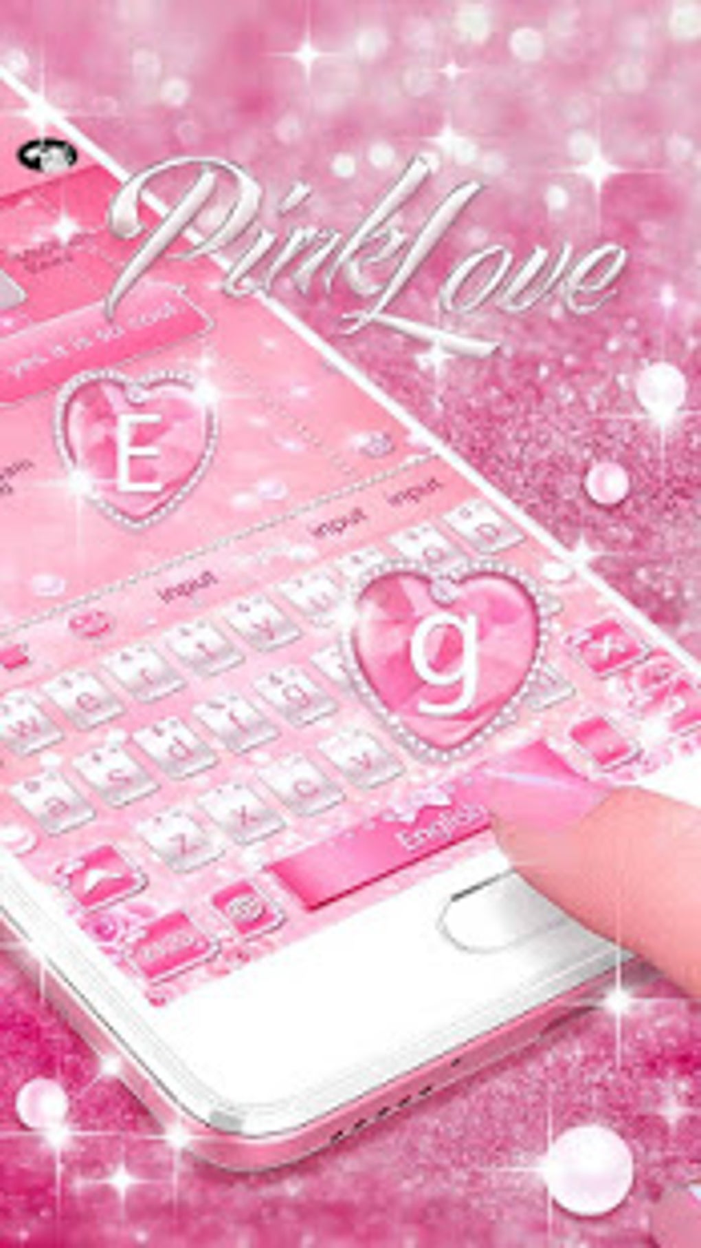 Pink Diamond Keyboard Theme APK для Android — Скачать