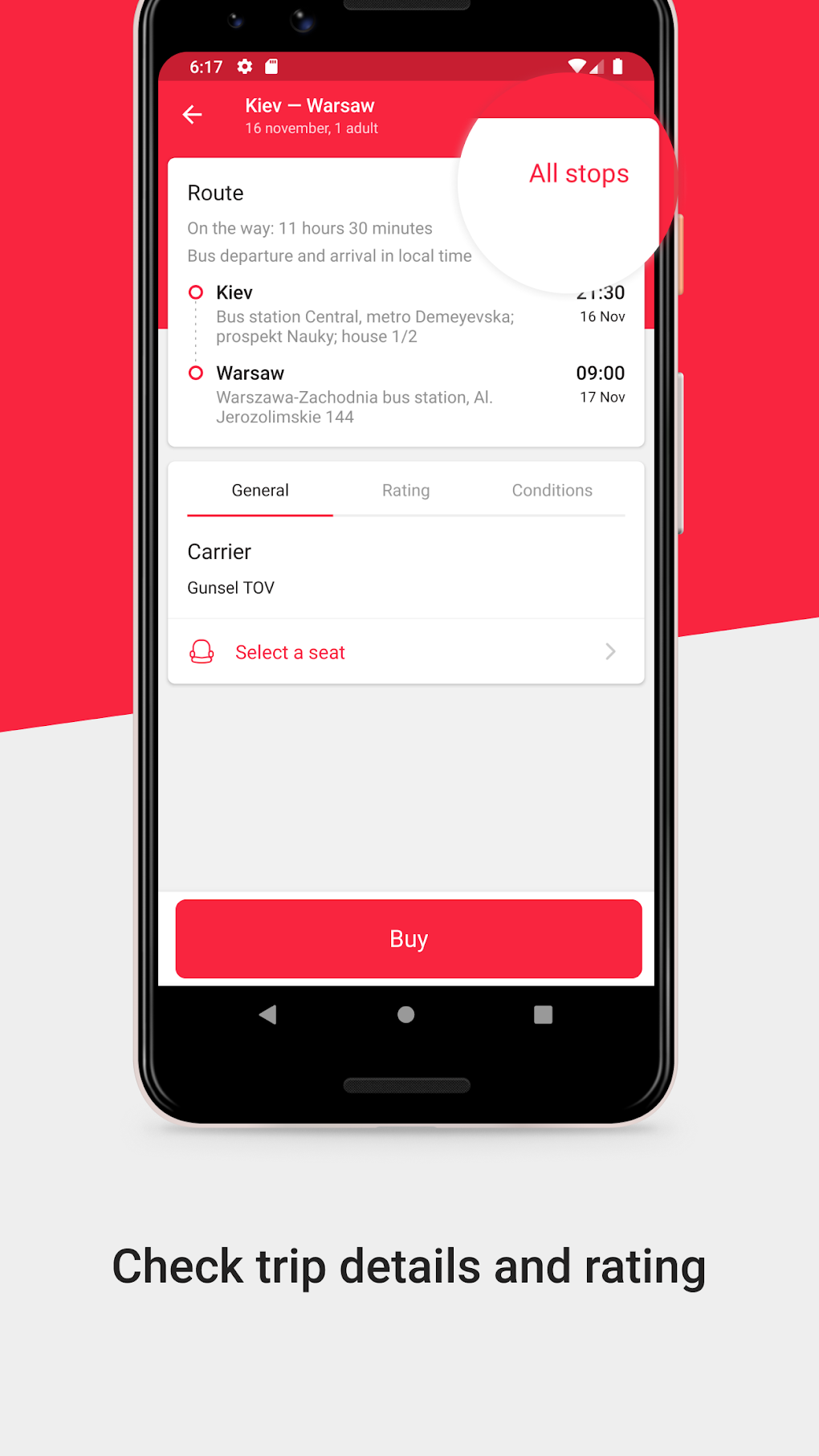 BUSFOR - bus tickets APK для Android — Скачать