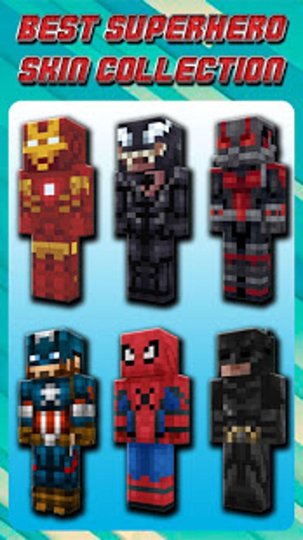 Superhero Skins for Minecraft PE для Android — Скачать