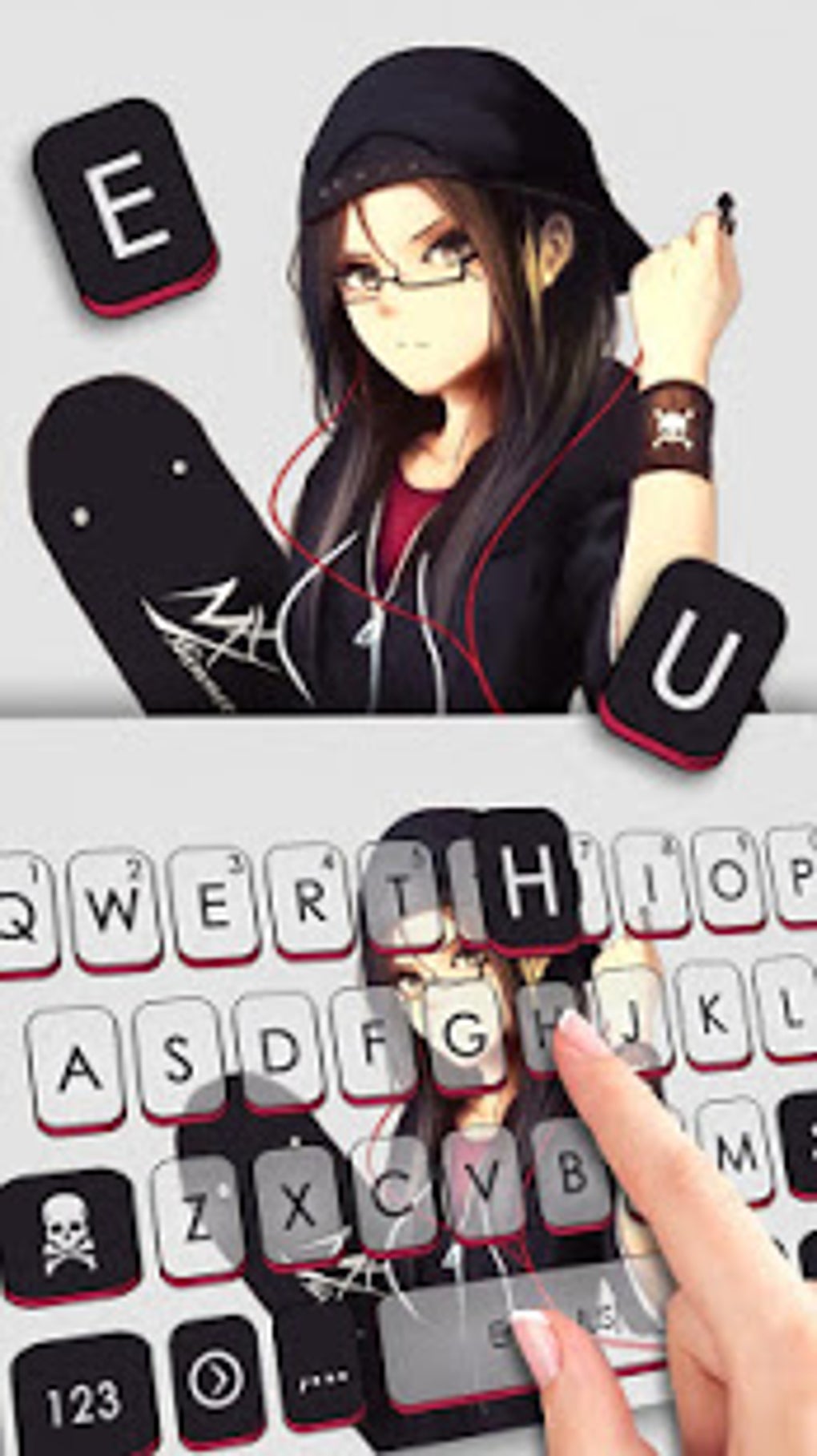 Cool Skate Girl Keyboard Theme APK для Android — Скачать