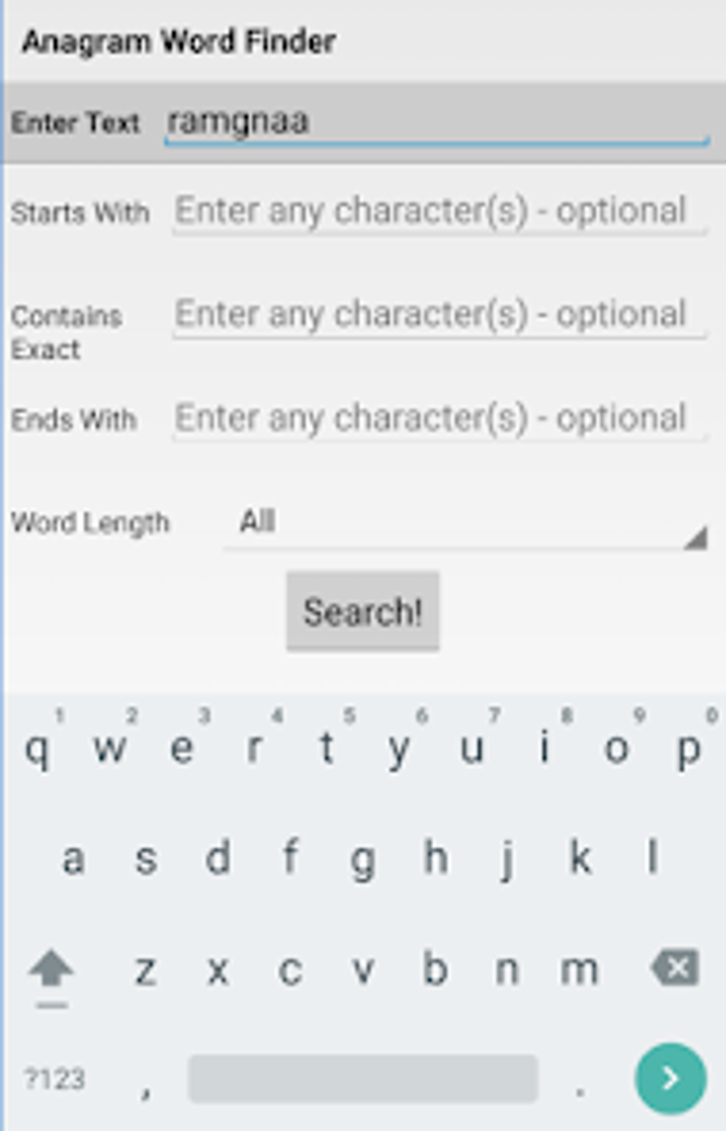 Anagram Word Finder - Solver For Android - Download