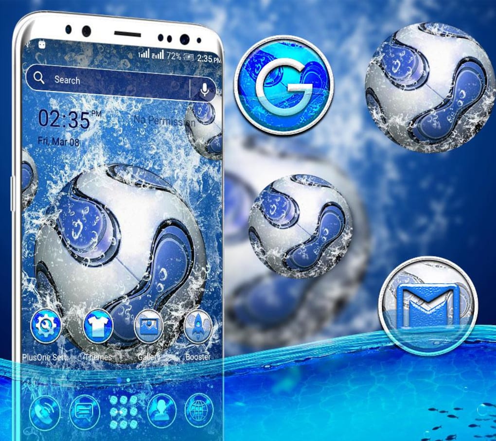 Water Football Launcher Theme for Android - Download