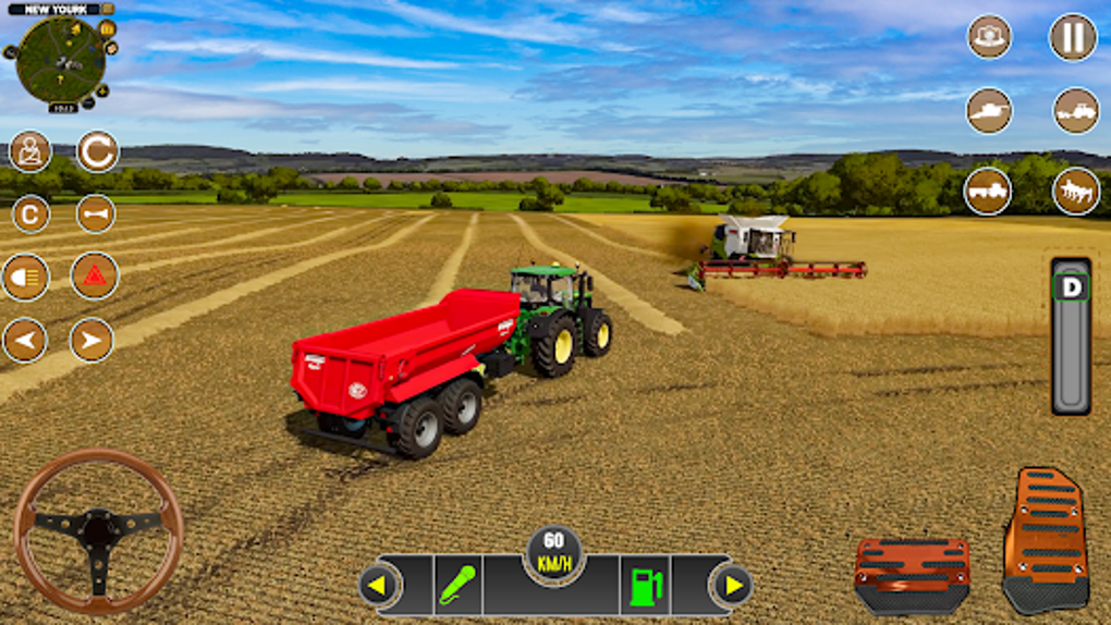 Jogos de agricultura de trator nos EUA 3d versão móvel andróide