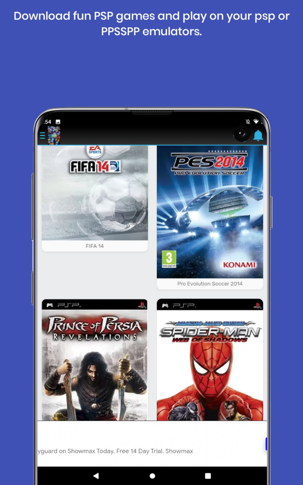 PPSSPP games downloader APK para Android - Download