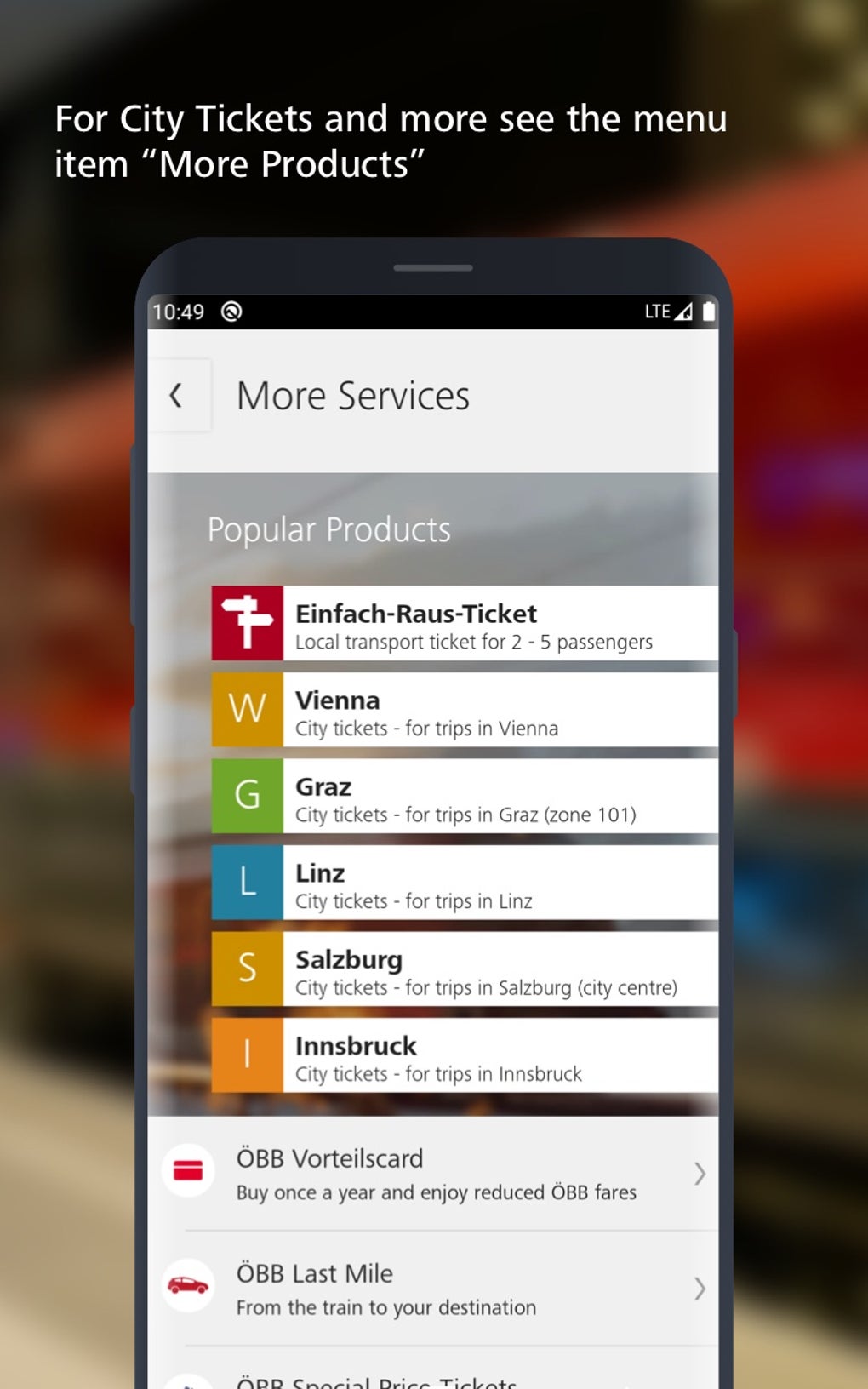 ÖBB Train Tickets More APK для Android — Скачать