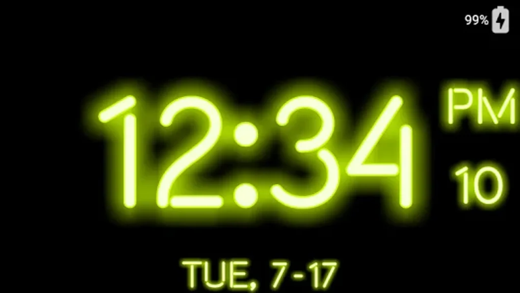 Large Digital Clock Display for Android Download