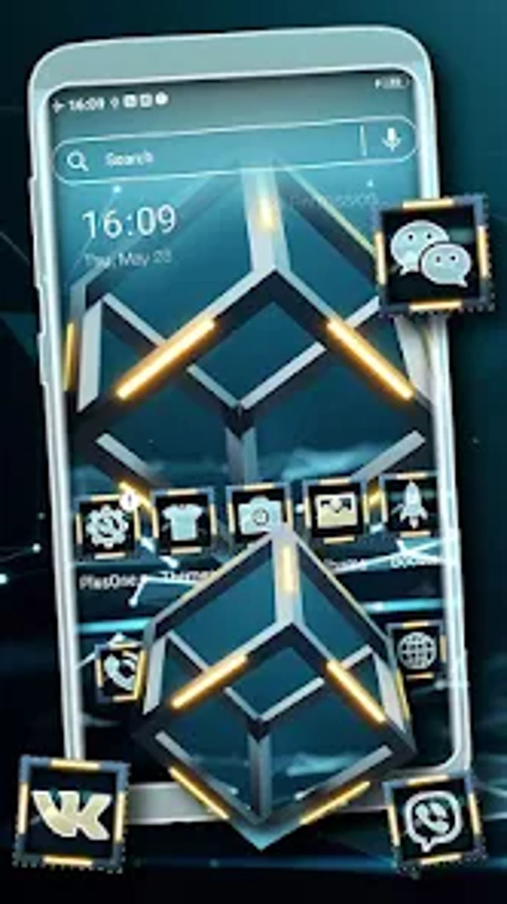 3D Cube Launcher Theme для Android — Скачать