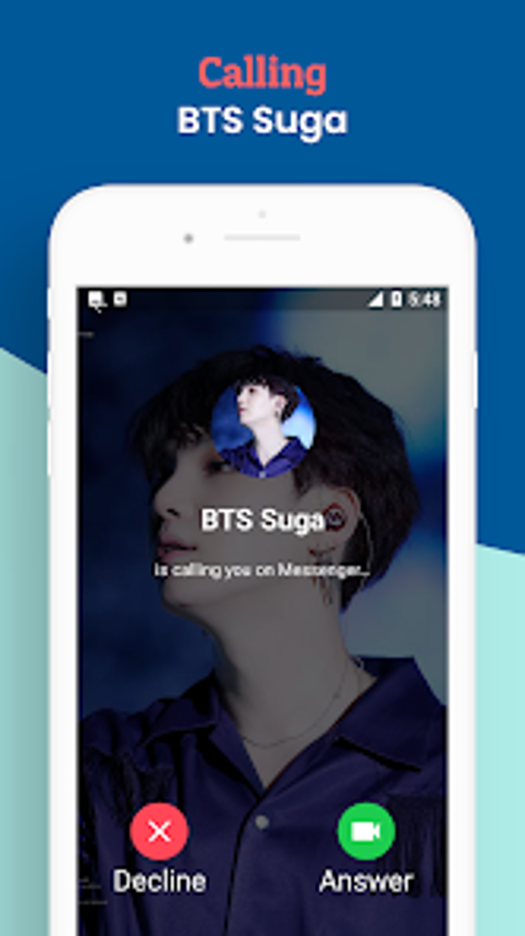 Fake Call with BTS Suga for Android - Download